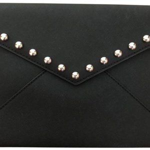 Rebecca Minkoff Leo' Studded Envelope Black Leathe